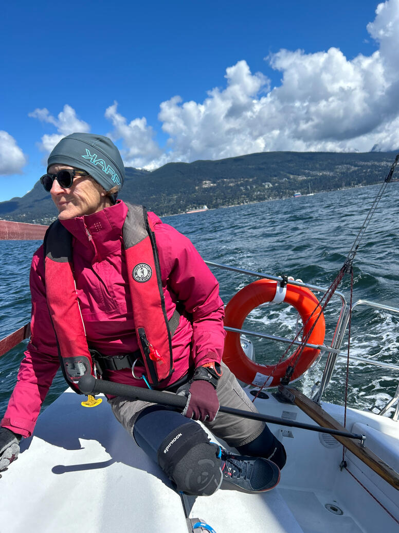 Annalise in the cockpit